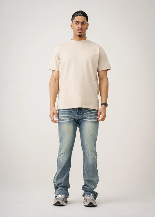 10 OZ Sand Heavyweight Cotton T-Shirt