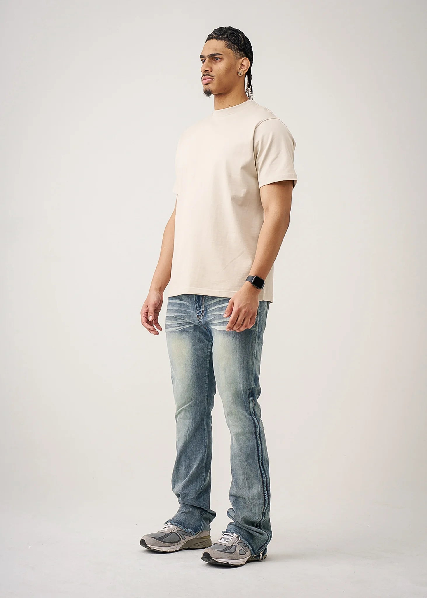 10 OZ Sand Heavyweight Cotton T-Shirt