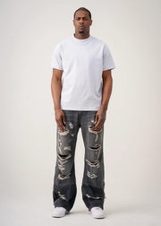 10 OZ Gray Heavyweight Cotton T-Shirt
