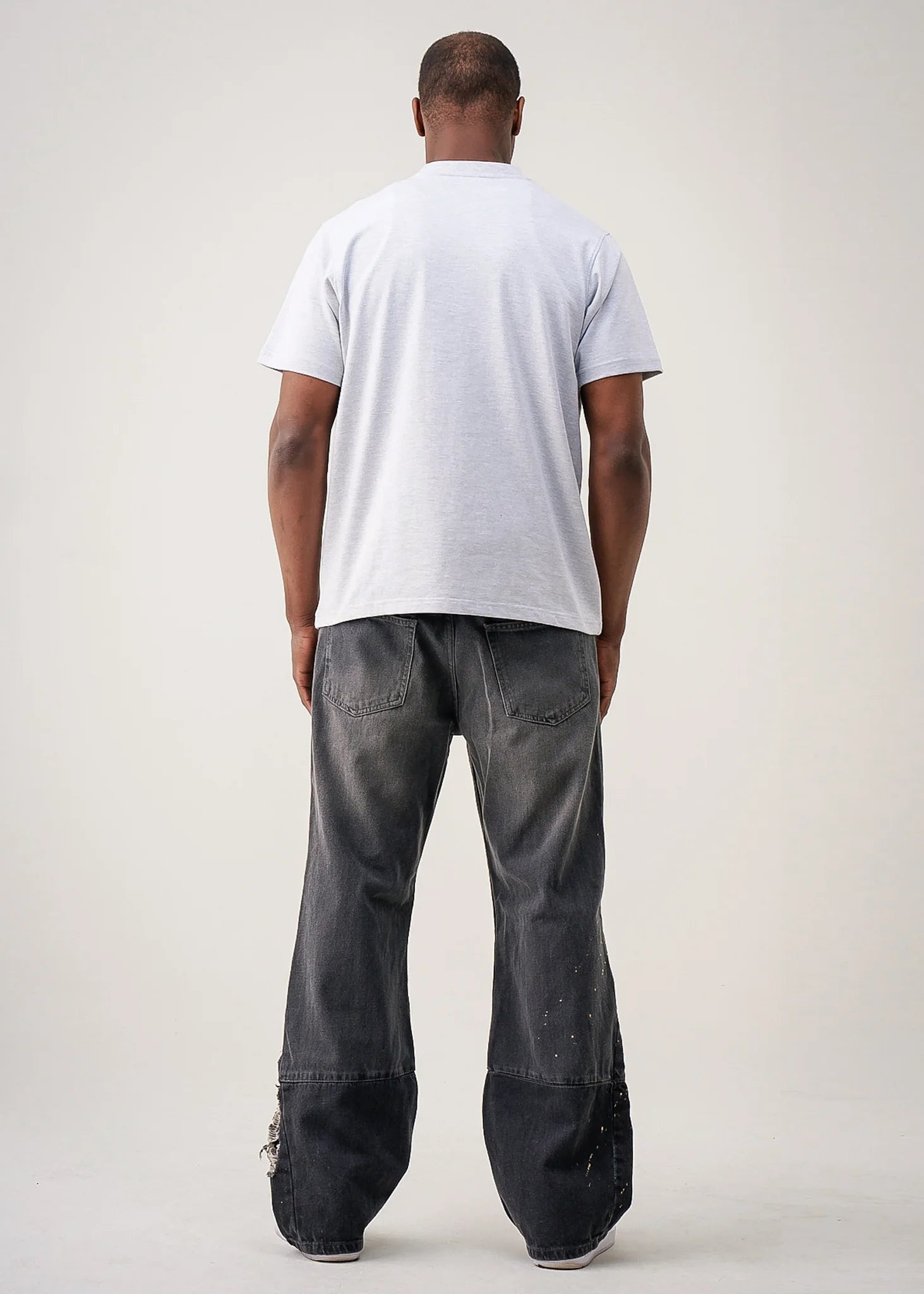 10 OZ Gray Heavyweight Cotton T-Shirt