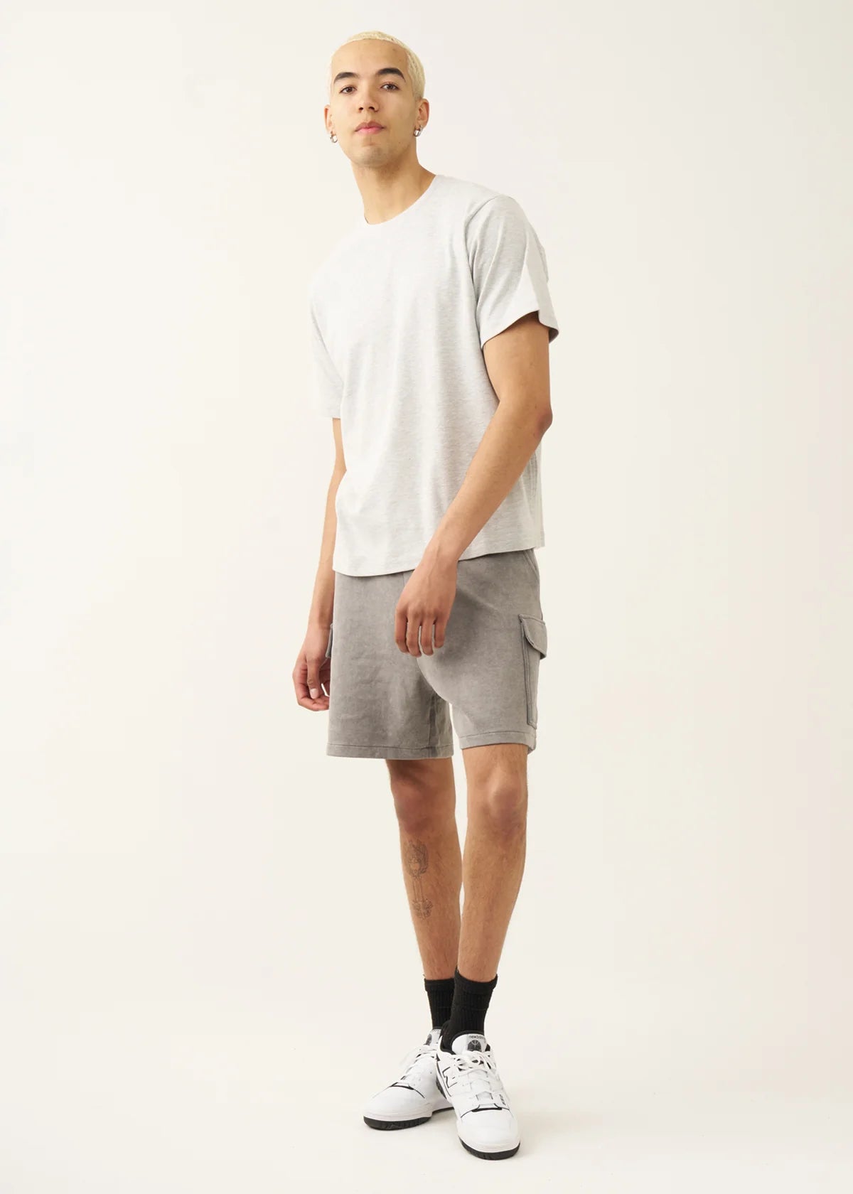 7 OZ Gray Premium Interlock T-shirt