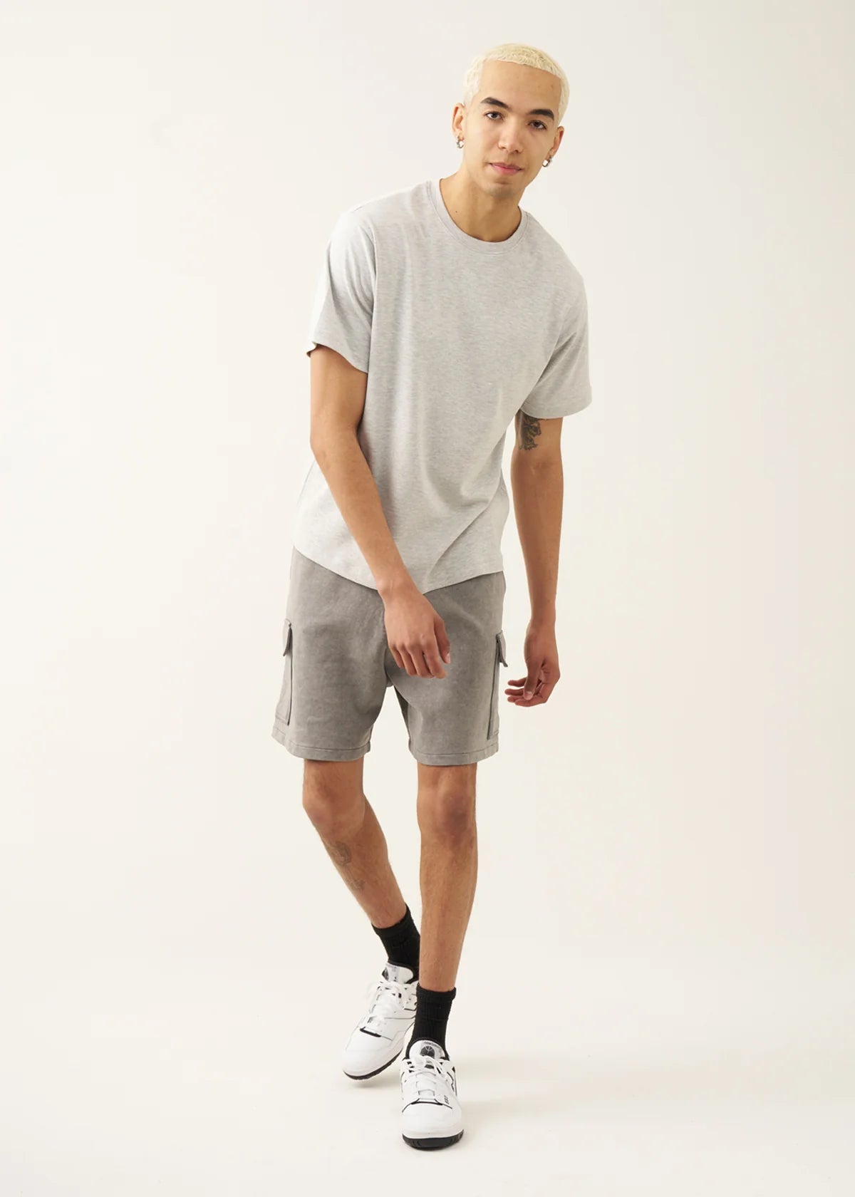 7 OZ Gray Premium Interlock T-shirt