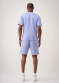 Lilac 12 Ounce Heatguard Interlock Lycra T-Shirt Short Set