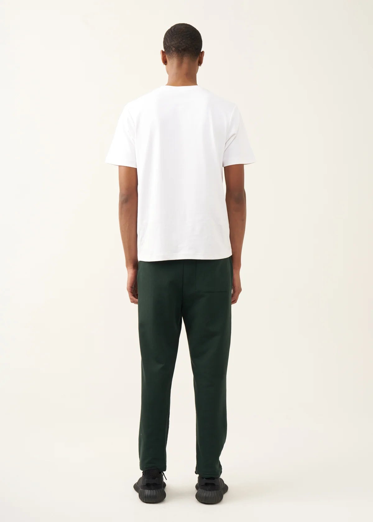 10 OZ Dark Green 3D Stitch Open Bottom Fleece Sweatpant