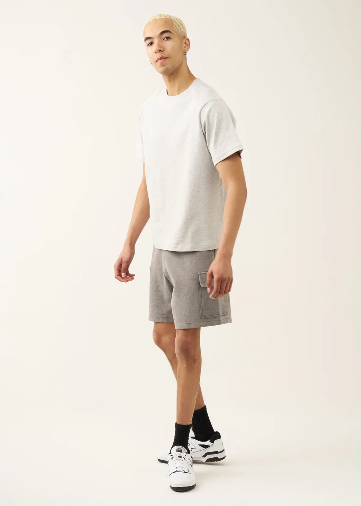 7 OZ Gray Premium Interlock T-shirt