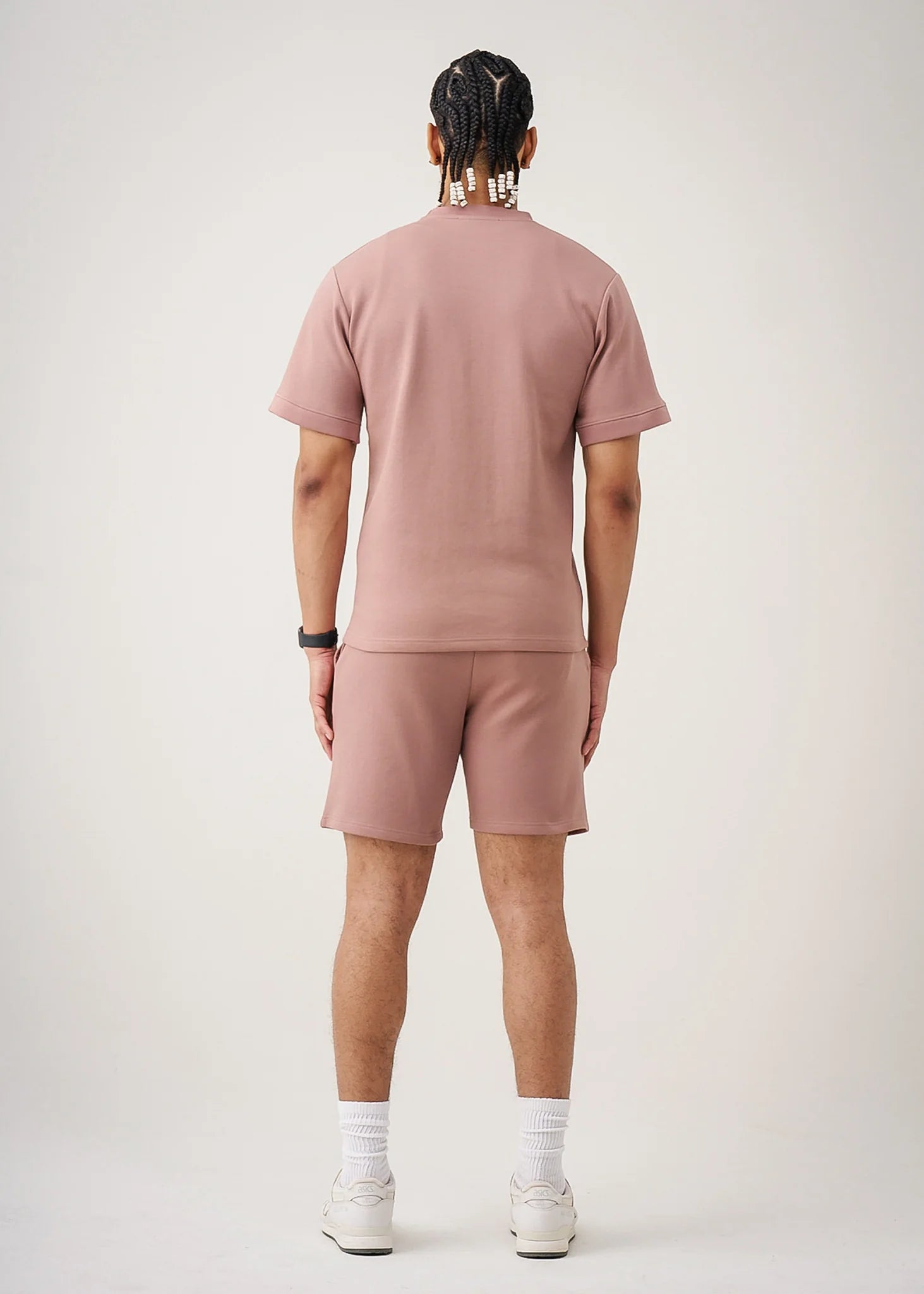 12 OZ Pink Heatguard Interlock Lycra T-Shirt Short Set