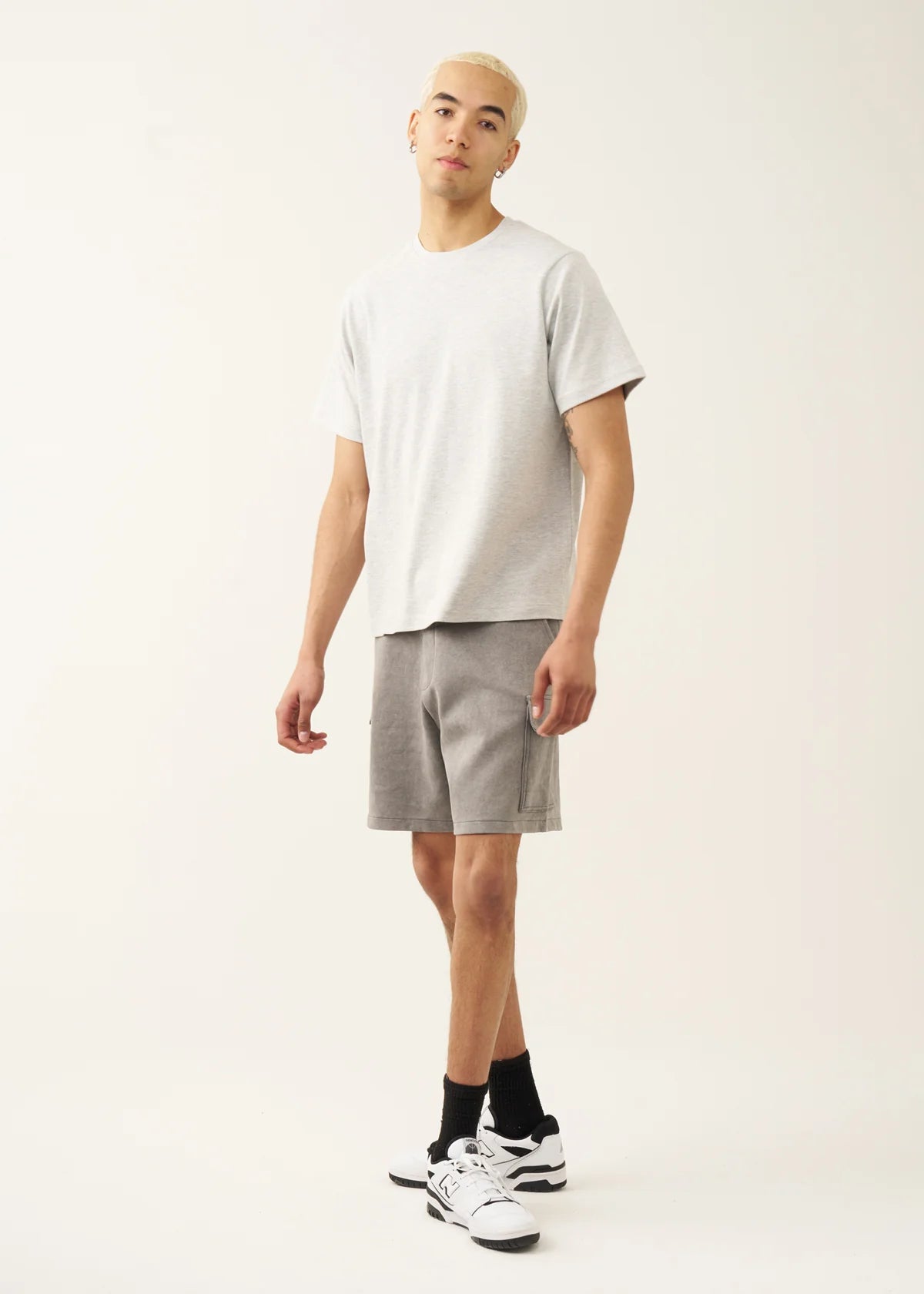 7 OZ Gray Premium Interlock T-shirt