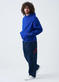 14 OZ Blue Oversized Urban Hoodie