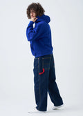 14 OZ Blue Oversized Urban Hoodie