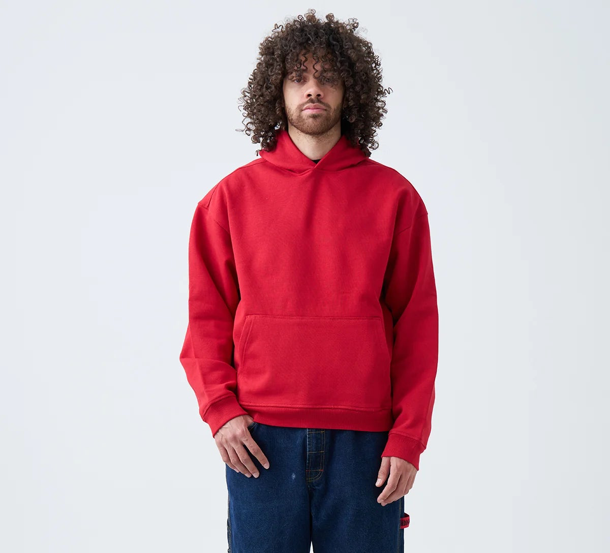 14 OZ Red Oversized Urban Hoodie