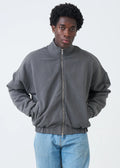 600 GSM Shadow Mock Neck Oversized Drop Shoulder Garment Dyed Jacket