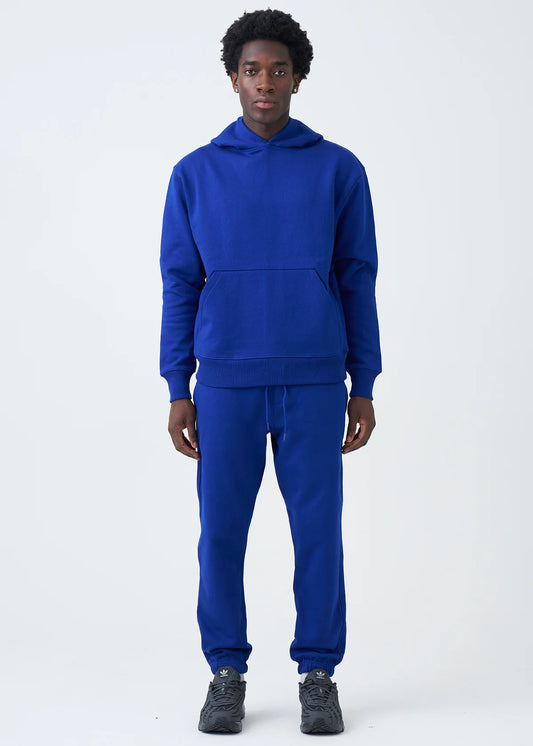 14 OZ Blue Heavyweight Fleece Sweatsuit