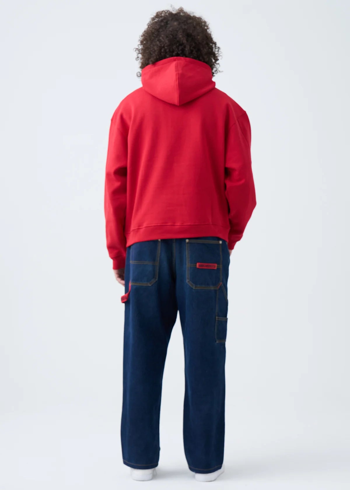 14 OZ Red Oversized Urban Hoodie