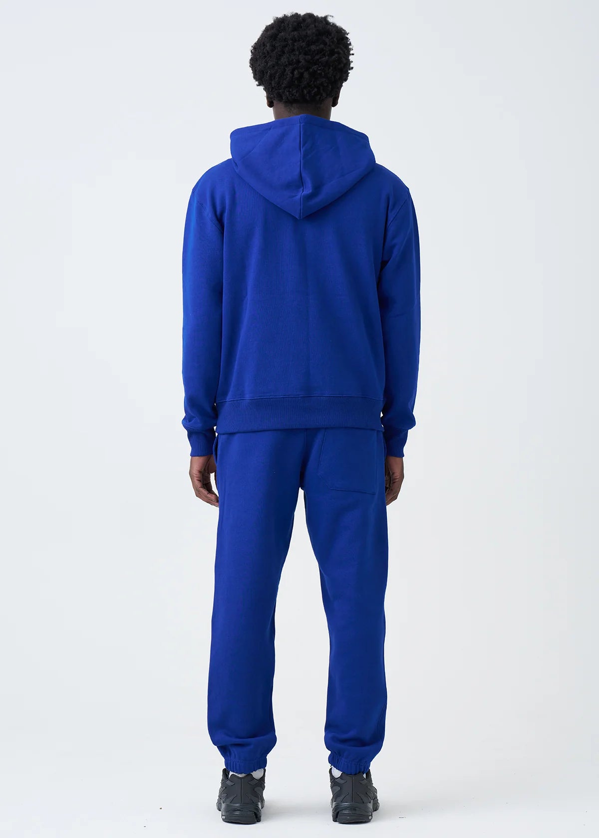 14 OZ Blue Heavyweight Fleece Sweatsuit