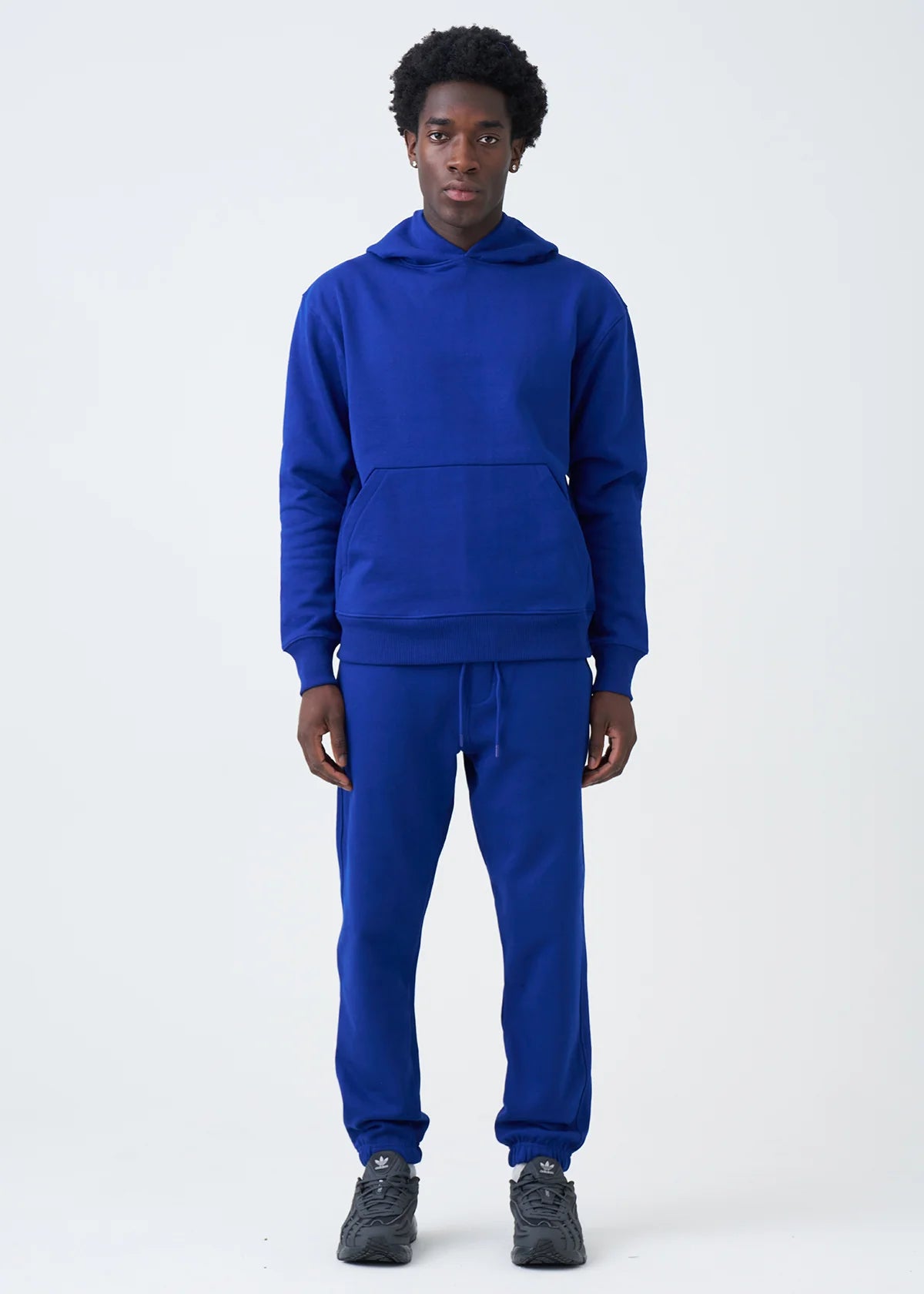 14 OZ Blue Heavyweight Fleece Sweatsuit