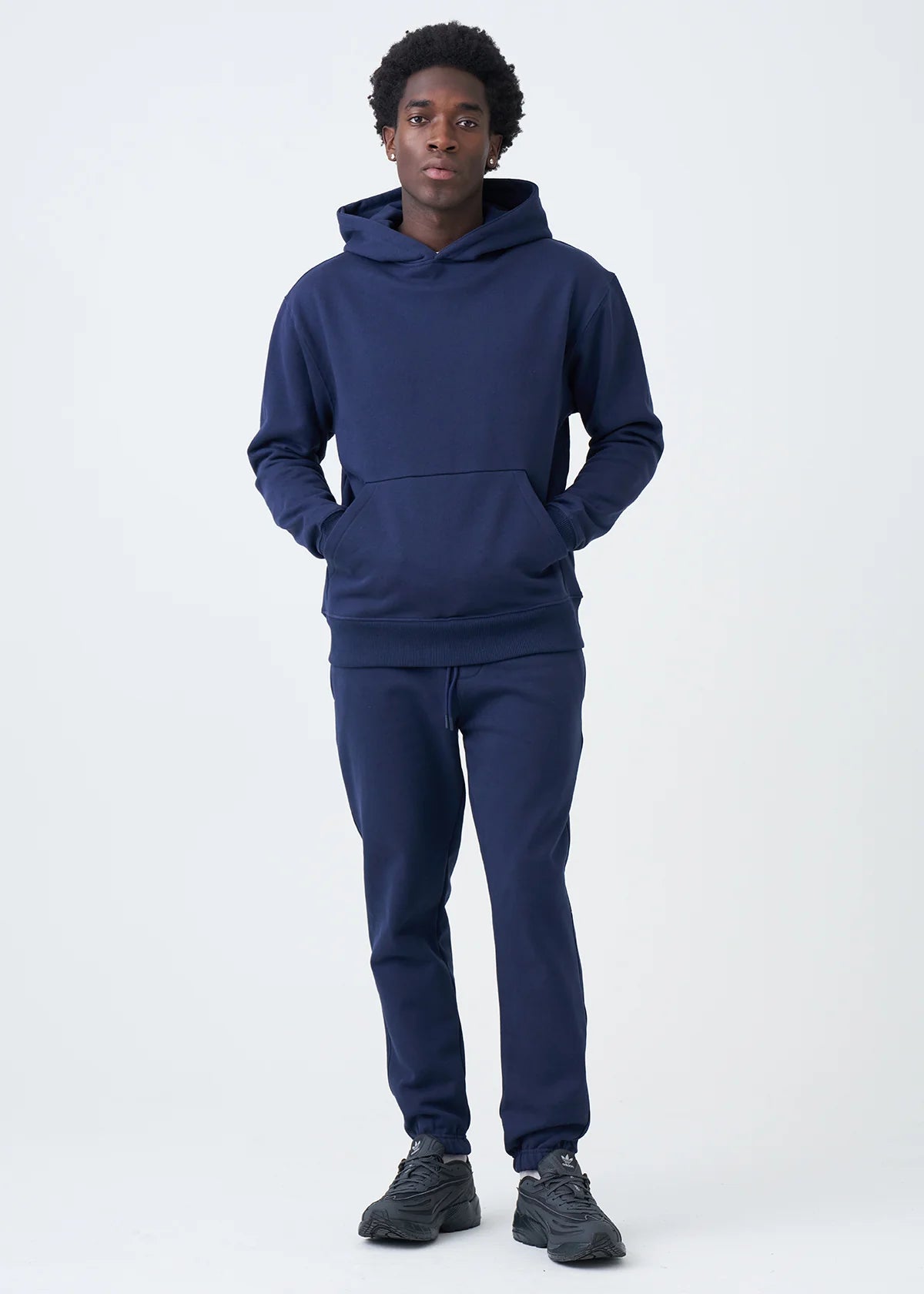 14 OZ Navy Heavyweight Fleece Sweatsuit