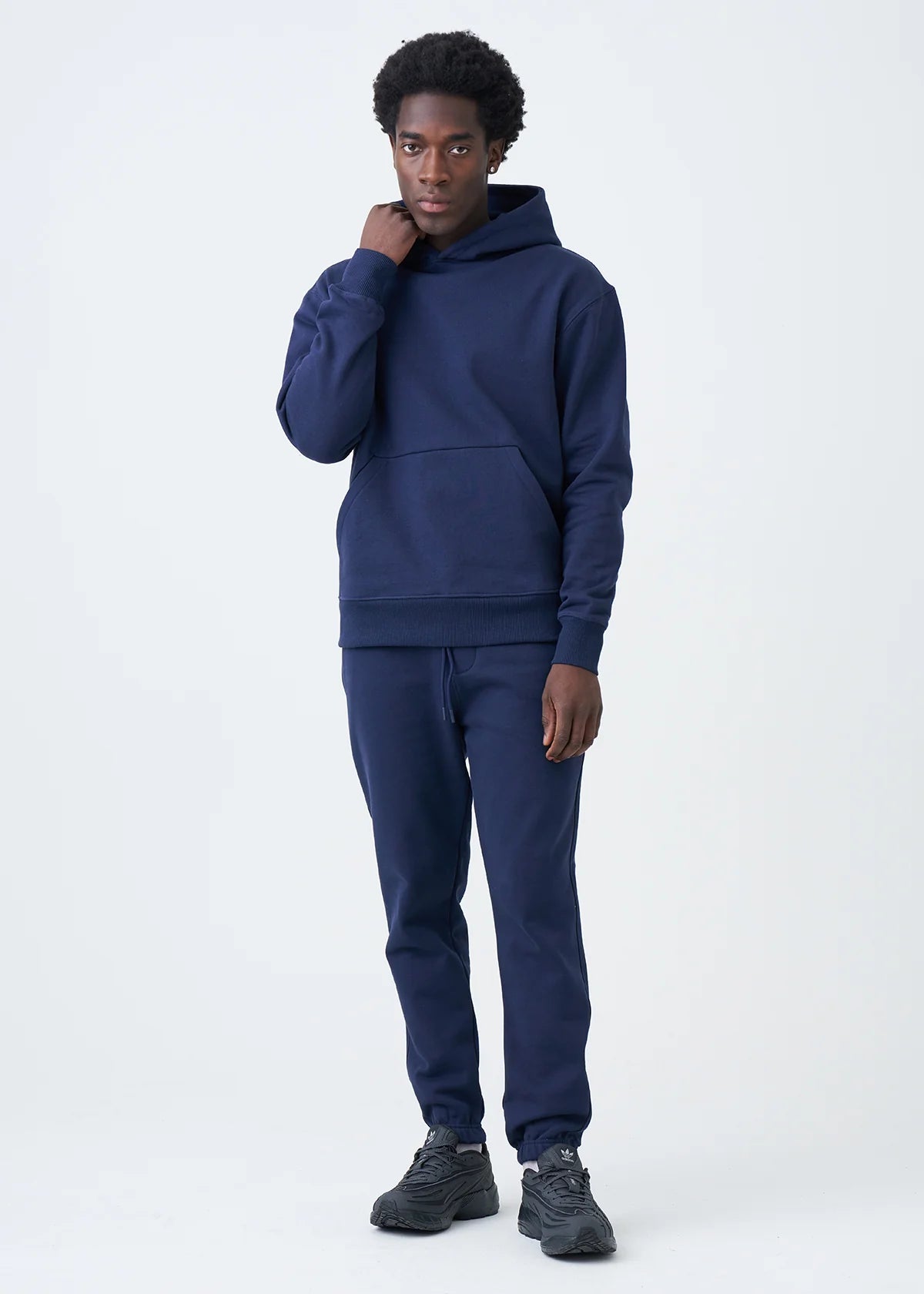 14 OZ Navy Heavyweight Fleece Sweatsuit