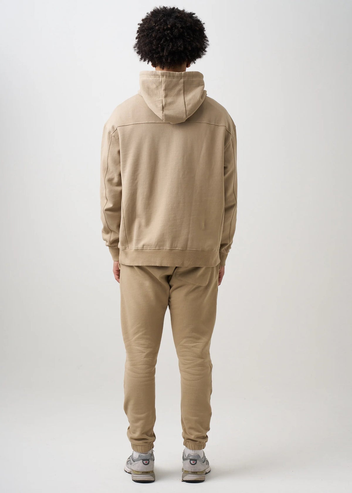 12 OZ Beige Garment Wash Sweatsuit