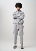Gray 380 GSM Garment Wash Premium Fleece Sweatsuit
