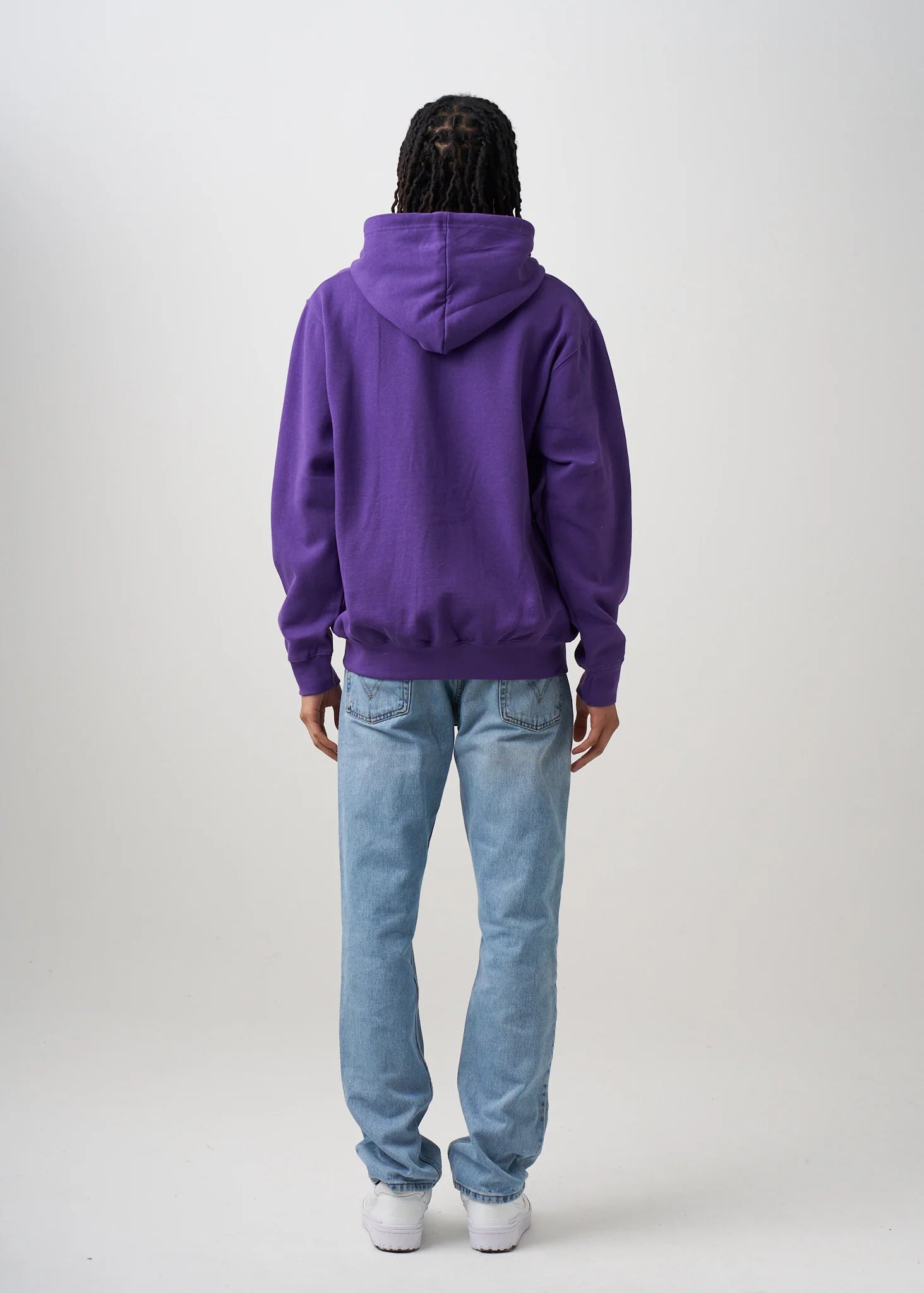 10 OZ Purple Heavyweight Zip-Up Hoodie