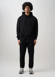 12 OZ Black Garment Wash Premium Fleece Sweatsuit