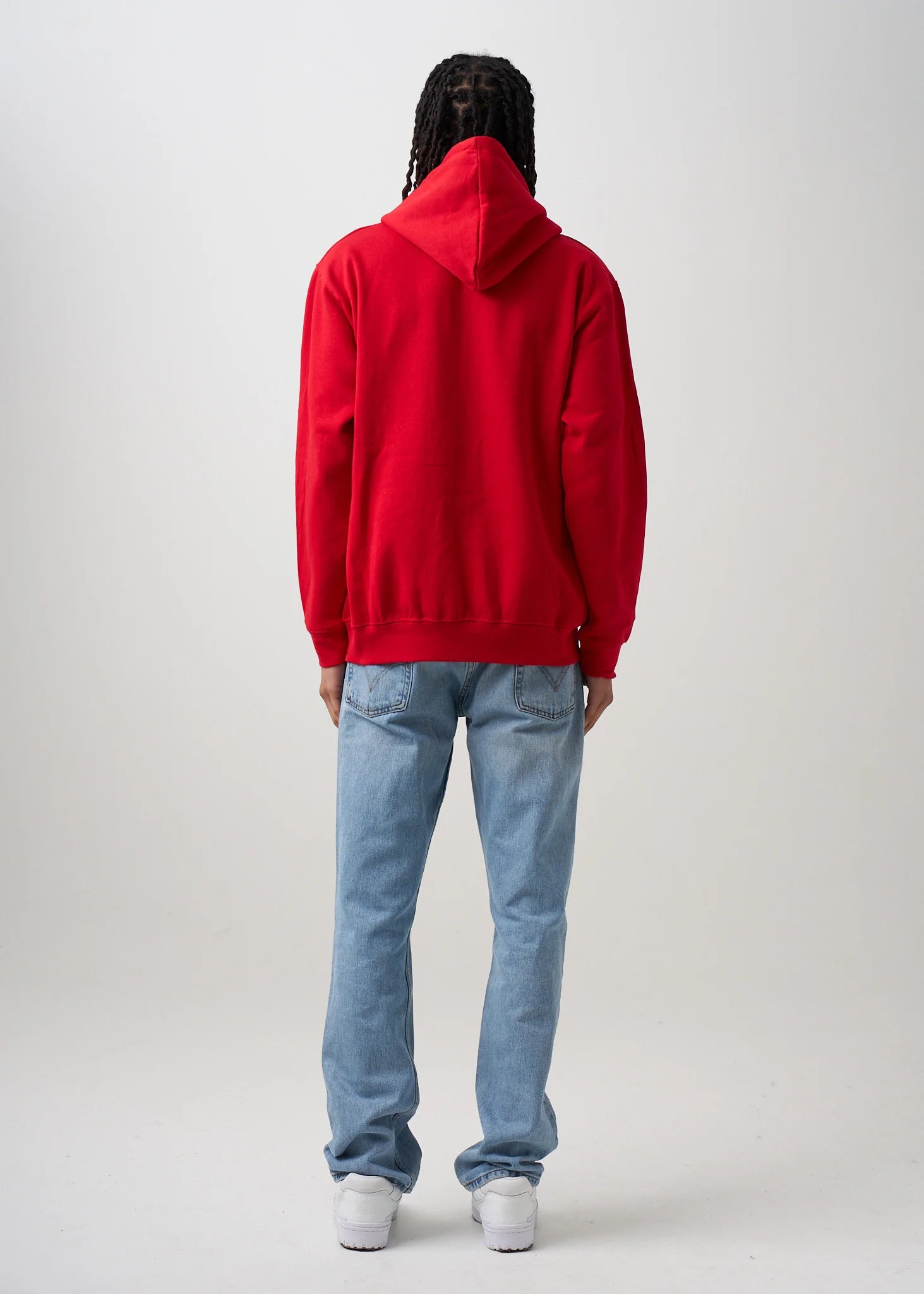 10 OZ Red Heavyweight Zip-Up Hoodie