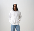 White Heavy Blend Zip-Up Fleece Hooded SweatShirt