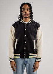 Black Varsity Heavy Blend Fleece SweatShirt