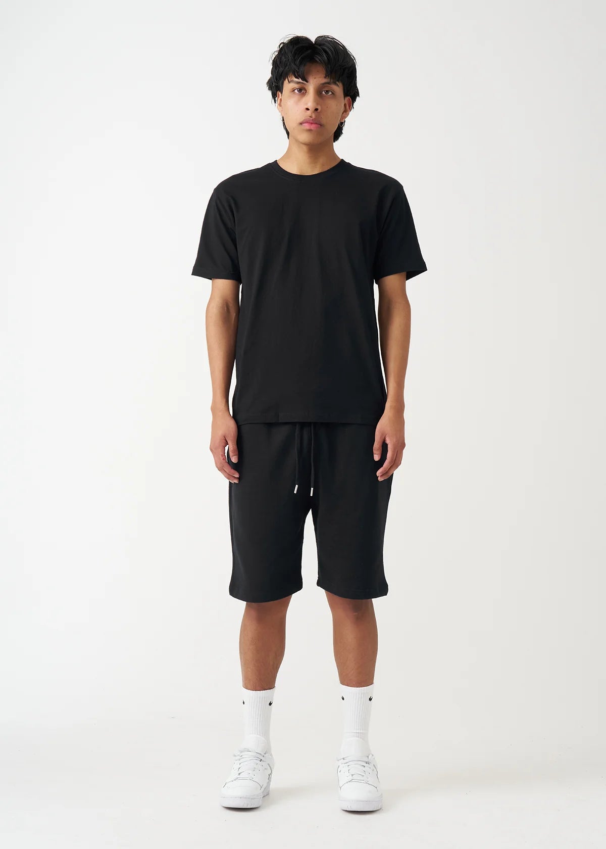 Black T-Shirt and Short Set