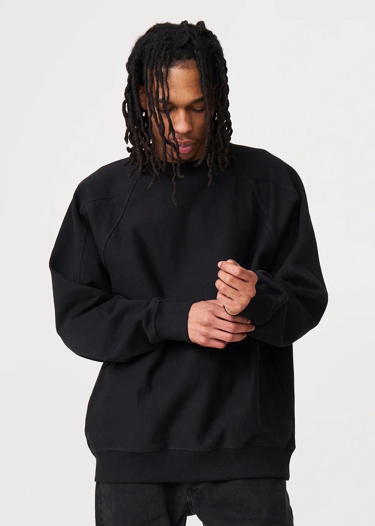 14 OZ Black Fleece Heavyweight Crewneck Sweatshirt