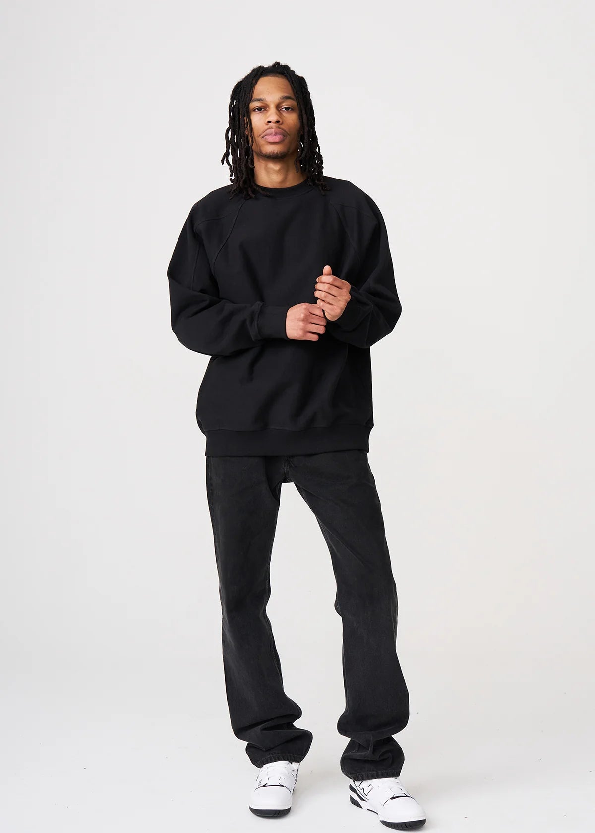 14 OZ Black Fleece Heavyweight Crewneck Sweatshirt