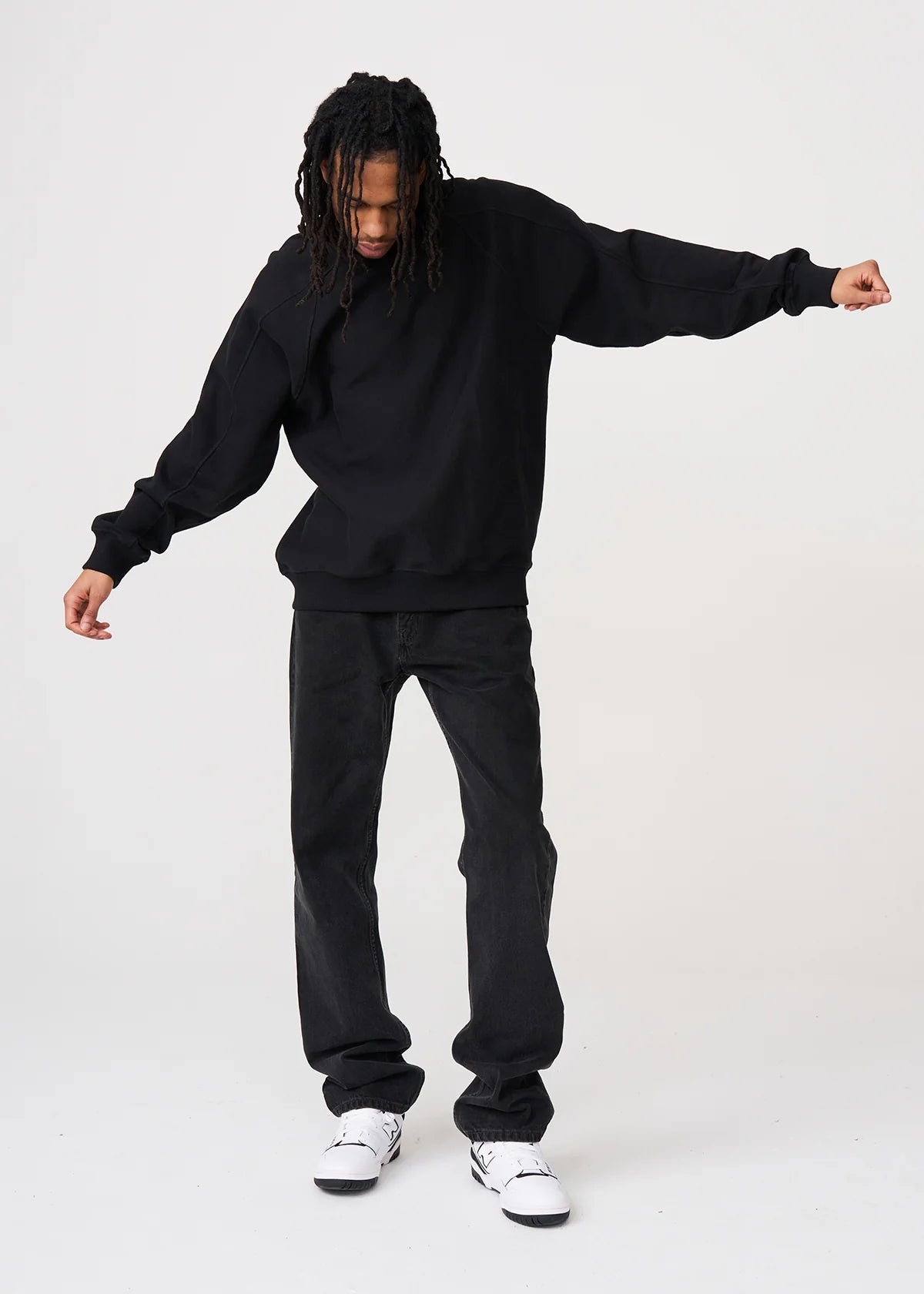 14 OZ Black Fleece Heavyweight Crewneck Sweatshirt