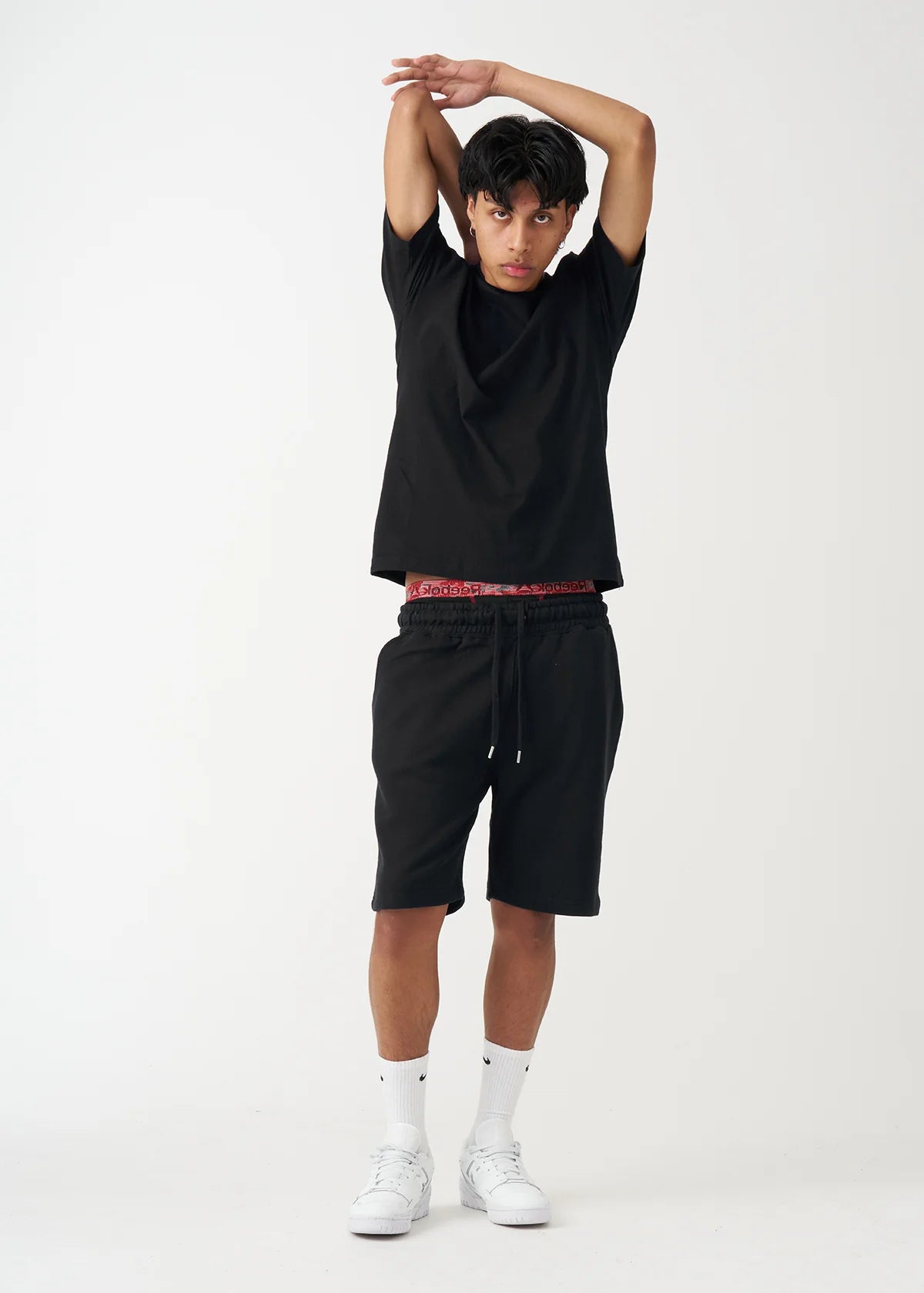 Black T-Shirt and Short Set
