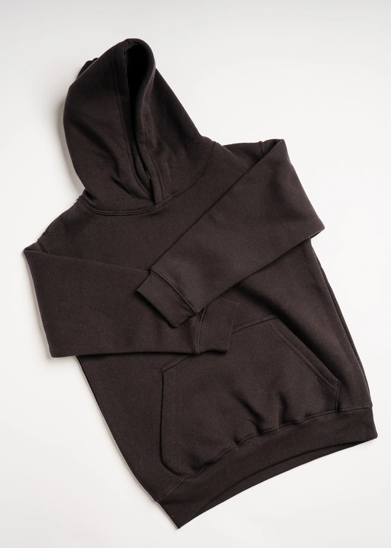 10 OZ Black Heavy Blend Fleece Kids Hoodie