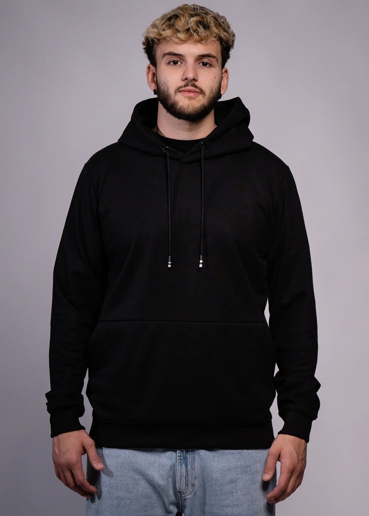 Black Tech Hooded SweatShirt