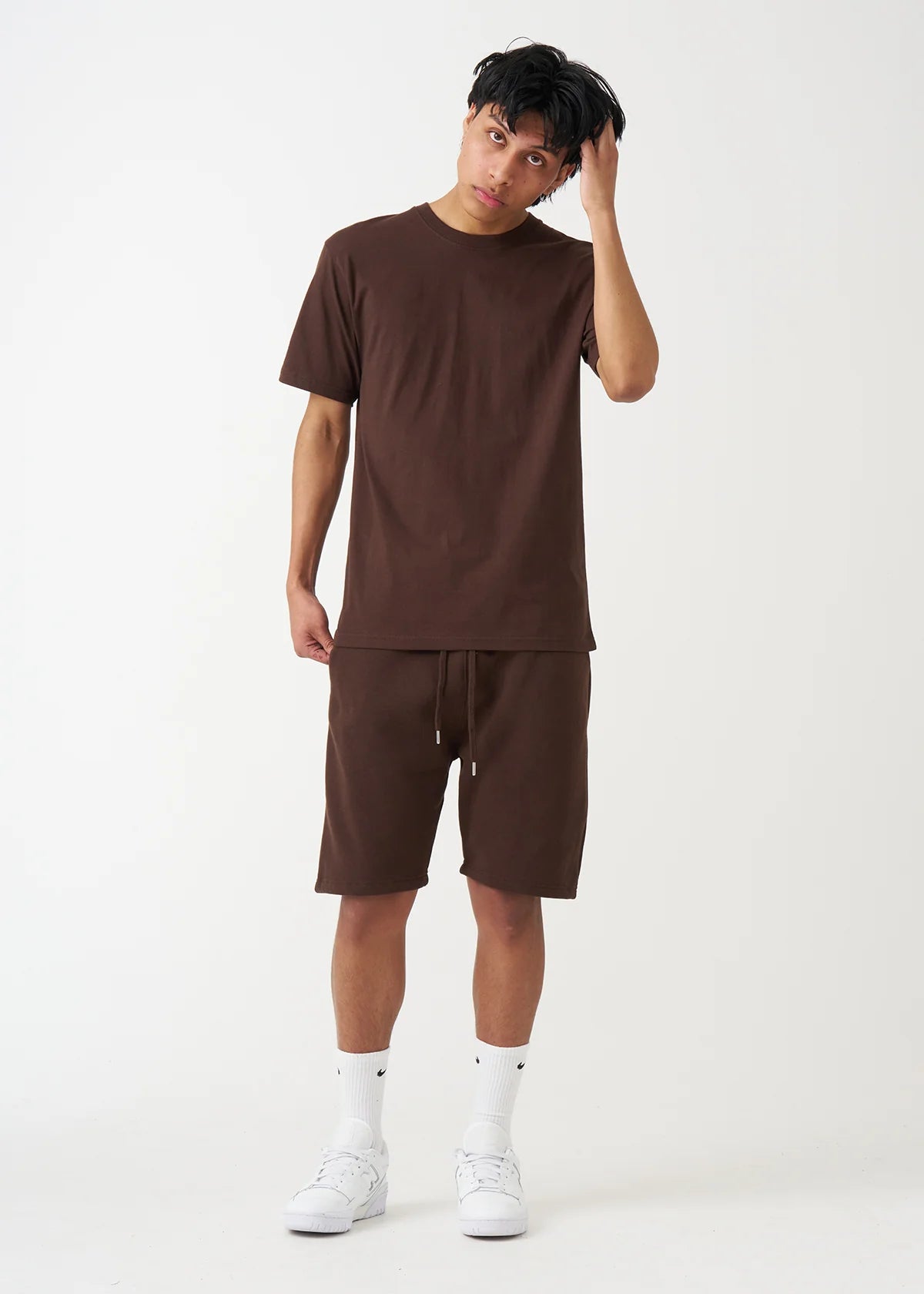 Brown T-Shirt and Short Set