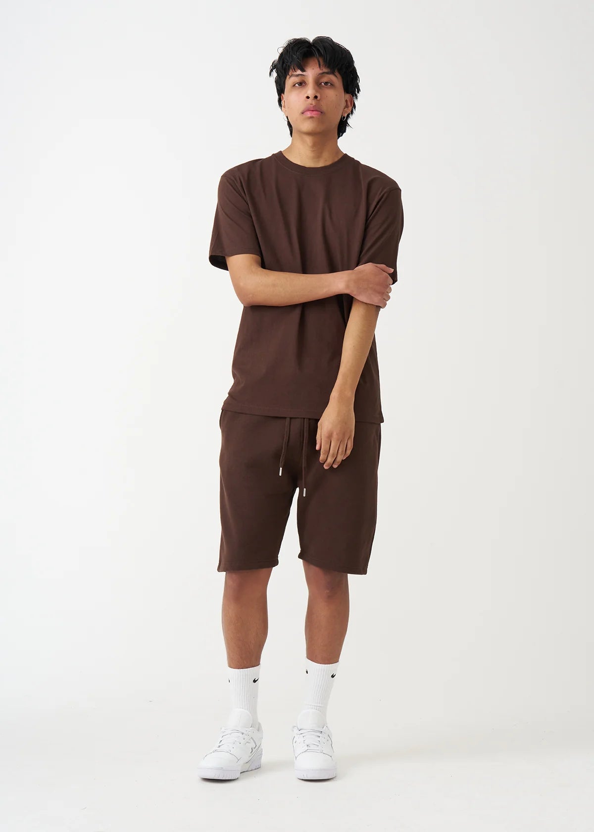 Brown T-Shirt and Short Set