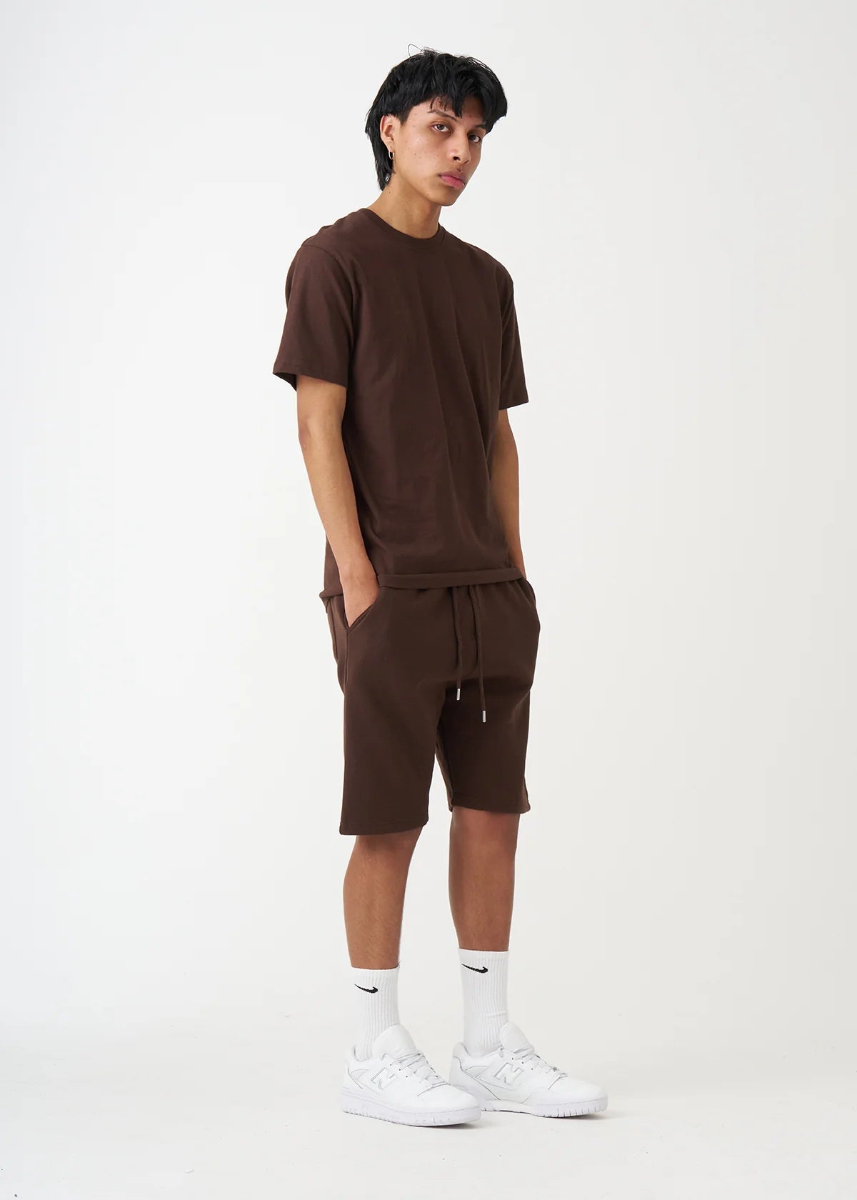 Brown T-Shirt and Short Set