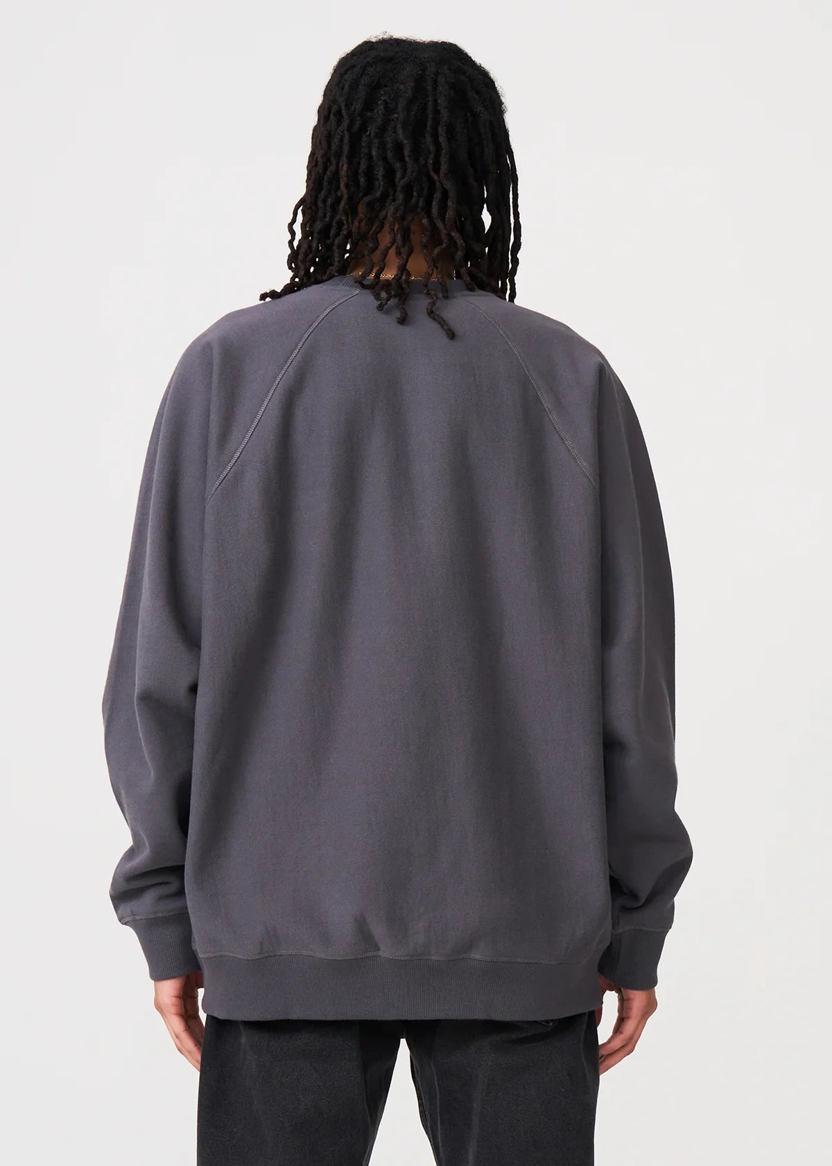 14 OZ Dark Gray Fleece Heavyweight Crewneck Sweatshirt