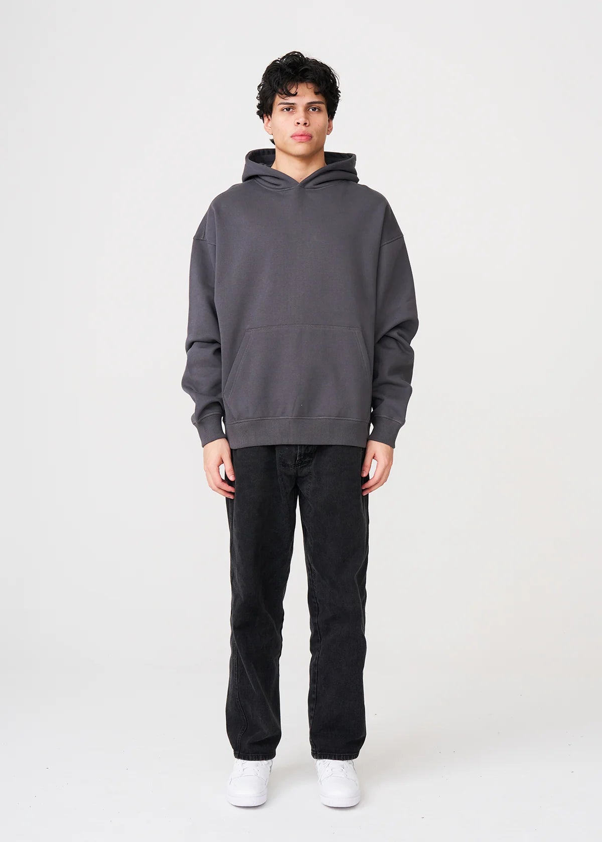 14 OZ Shadow Oversized Urban Heavyweight Fleece Hooded Sweatshirt