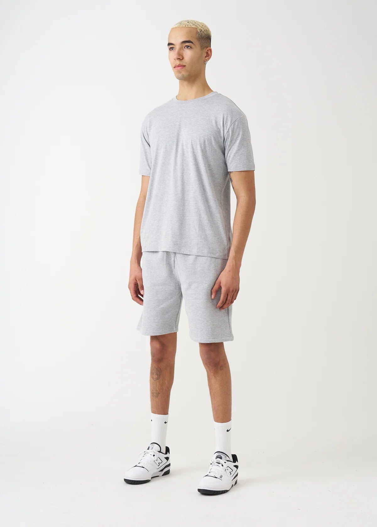Gray T-Shirt and Short Set