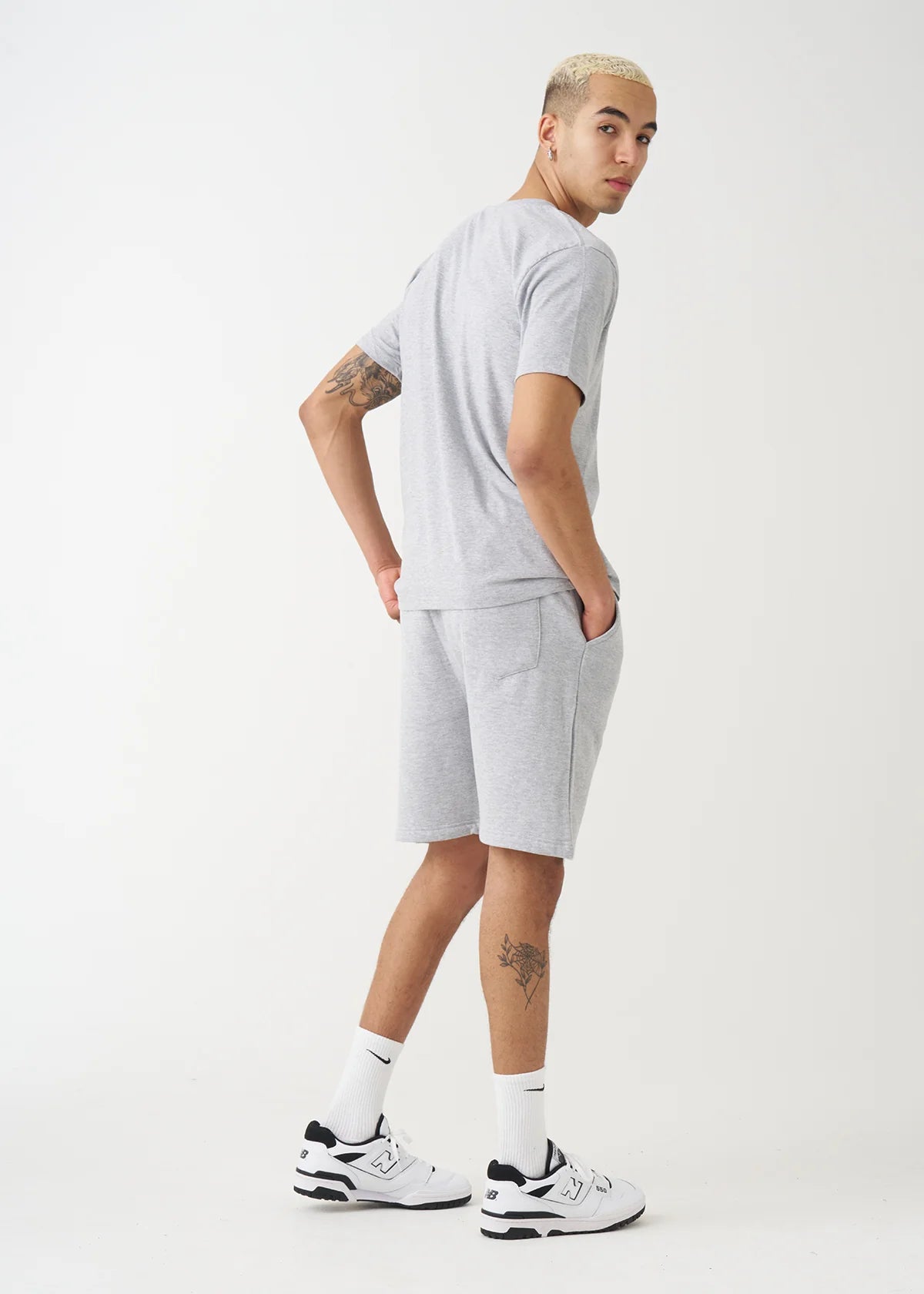 Gray T-Shirt and Short Set
