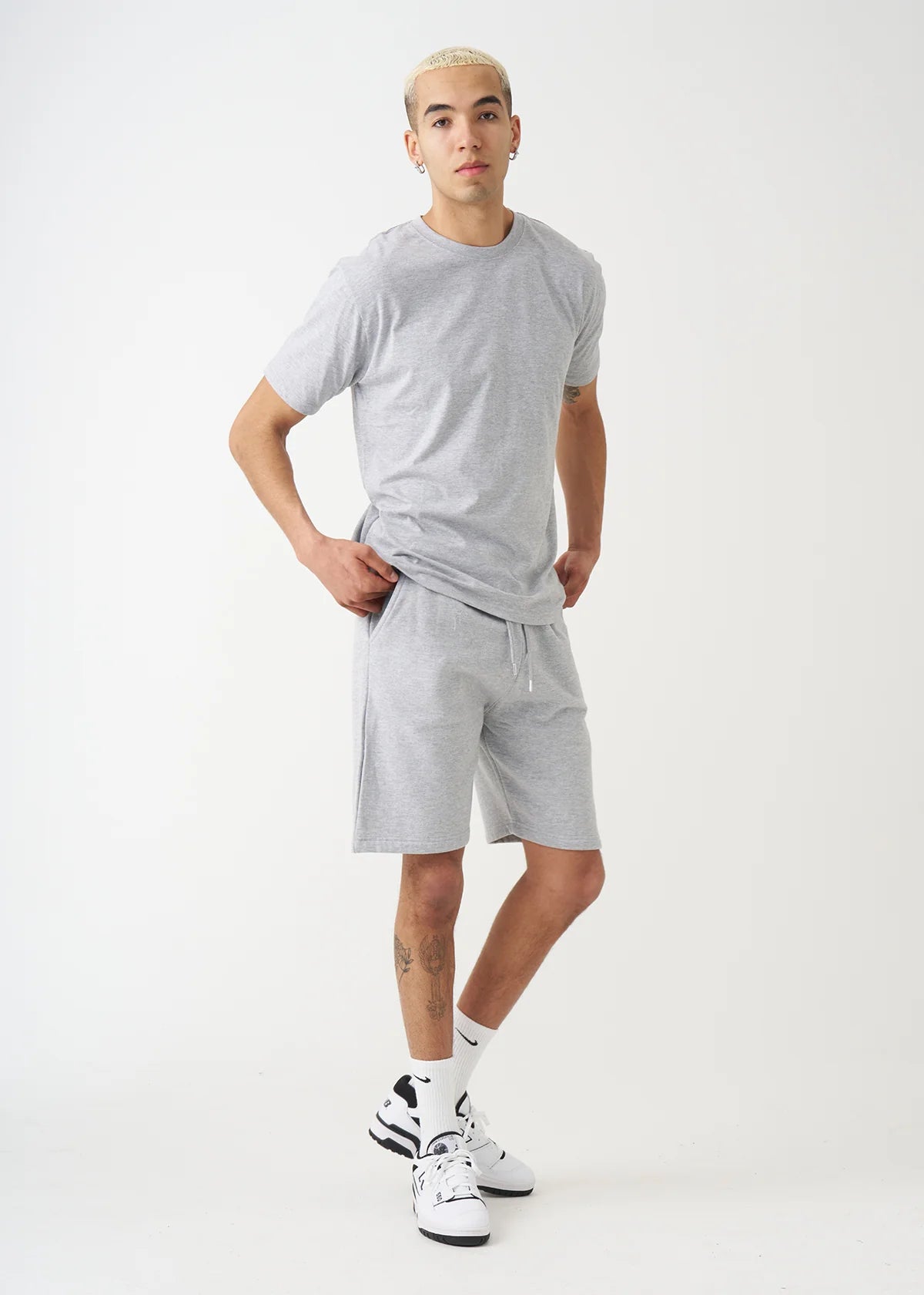 Gray T-Shirt and Short Set