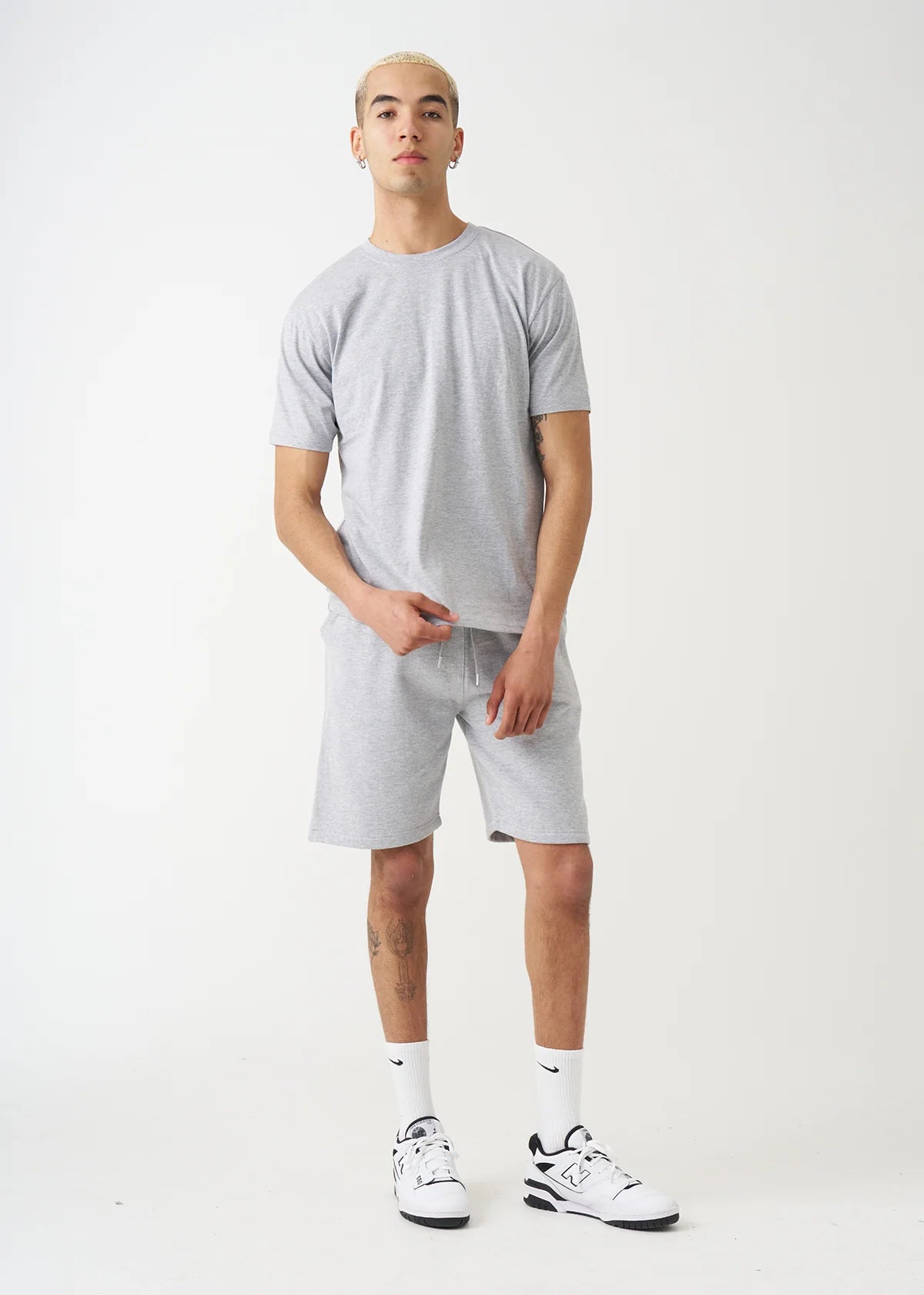 Gray T-Shirt and Short Set
