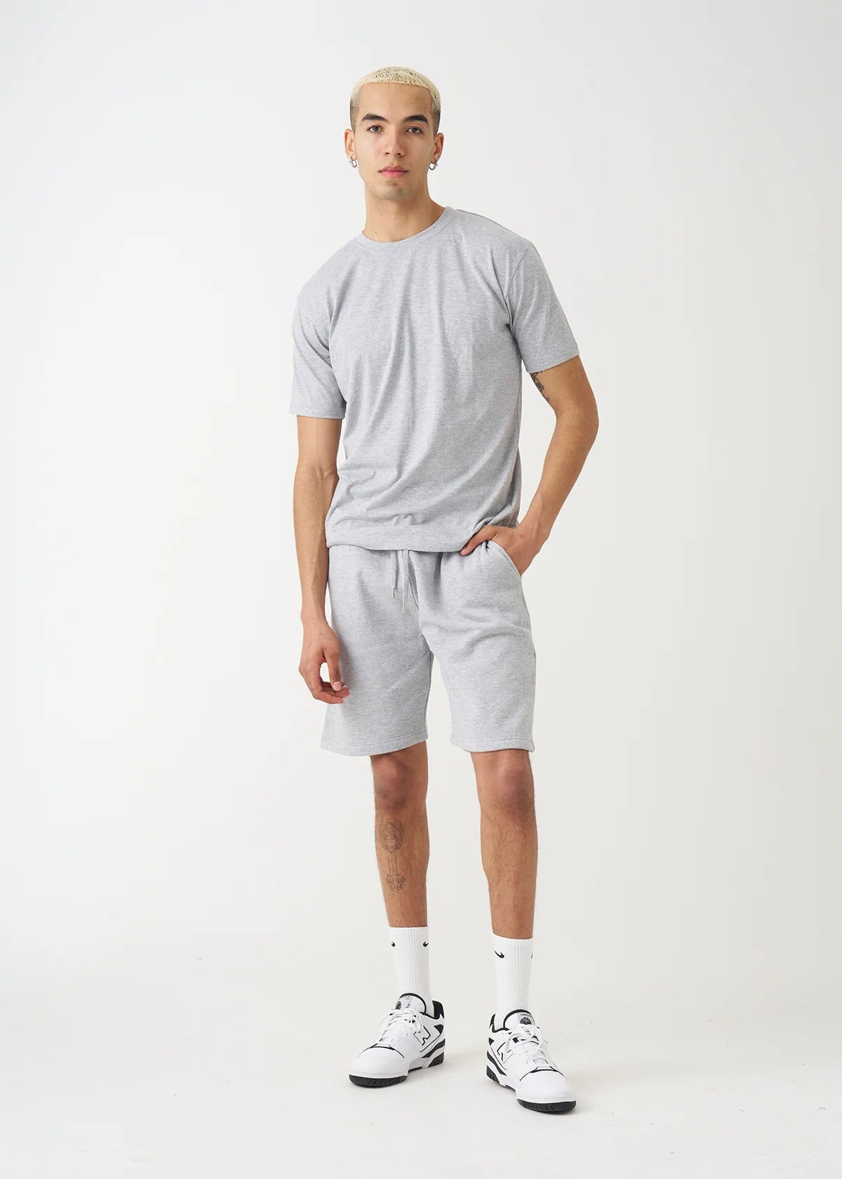 Gray T-Shirt and Short Set