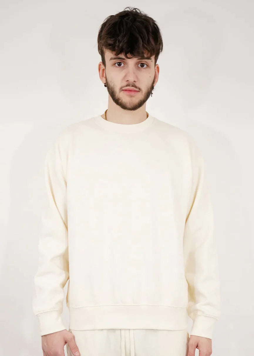 Off-White Heavy Blend Fleece Crew Neck Sweatshirt