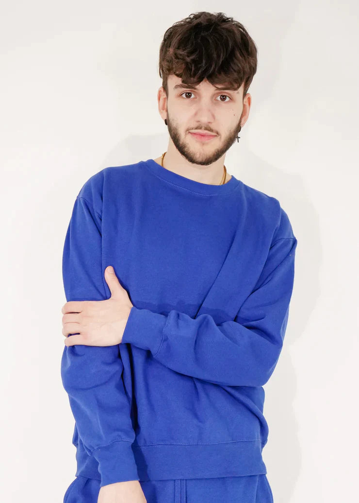 Royal Blue Heavy Blend Fleece Crew Neck Sweatshirt