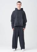 Black 14 OZ French Terry Garment Washed Sweatsuit