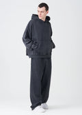 Black 14 OZ French Terry Garment Washed Sweatsuit