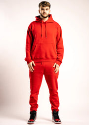 10 OZ Red Heavy Blend Fleece Sweatsuit